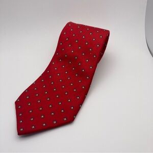 Elegant Red‎ and Gray Polka Dot Ties